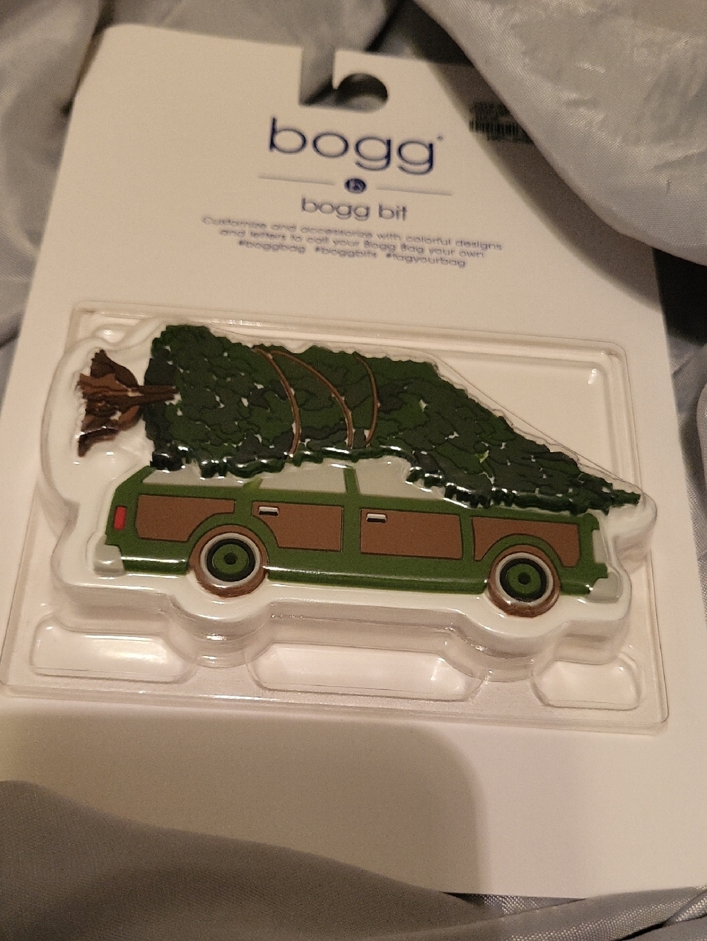 BOGG BAG Green and Brown Station Wagon Bag Charm Ls M